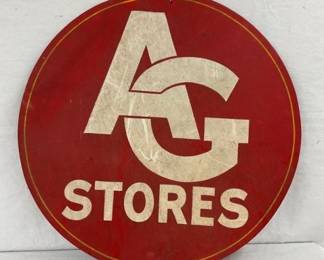 AG STORES MASONITE SIGN 30"
