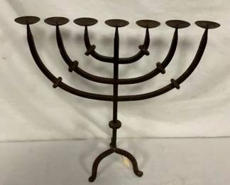 EARLY BLACKSMITH MADE CANDLE HOLDER