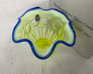 FENTON GLASS W/ ORIG. BOX