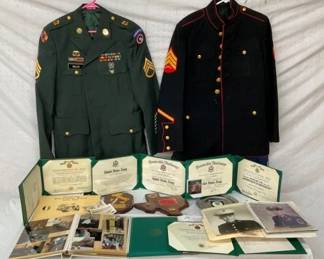 COLLECTION ARTHUR WELCH MILITARY ITEMS