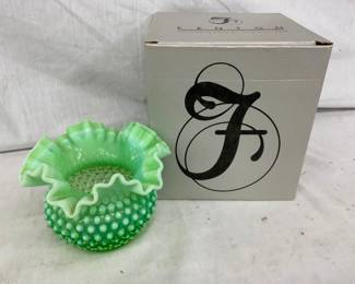 5" FENTON HOBNAIL BOWL W/ ORIG.BOX