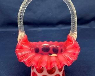 7" FENTON COIN DOT BASKET