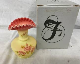 6" FENTON BERMESE BASE W/ ORIG. BOX