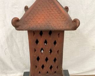 TERACOTTA GARDEN LANTERN 19X46