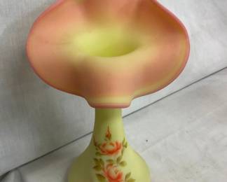 10" FENTON BERMES ARTIST SIGNED TULIP