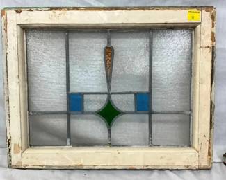 STAINED GLASS WINDOW 23X18