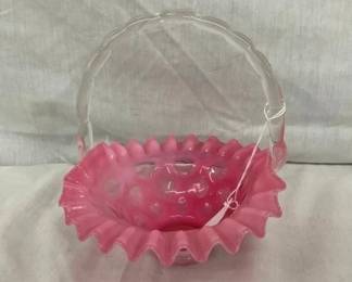 8" FENTON COIN DOT BASKET
