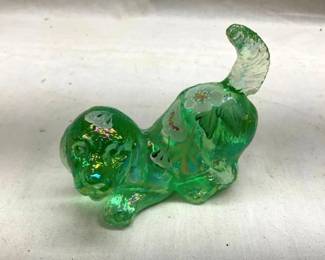 ARTIST SIGNED FENTON DOG 3"