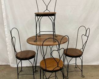 5PC. ICE CREAM PARLOR TABLE SET