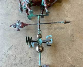COPPER COW WEATHER VANE