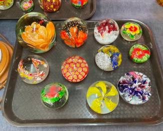 COLLECTON GLASS PAPER WEIGHTS