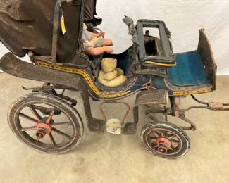 VINTAGE WITH WOODEN SPOKE WHEELS