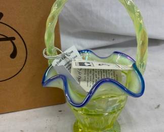 FENTON GLASS W/ ORIG. BOX