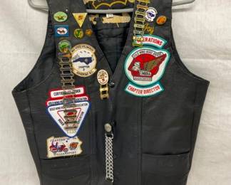GENUINE LEATHER VINTAGE BIKER VEST