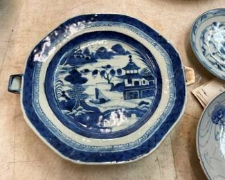 CHINESE BUE CONSOLE BOWL