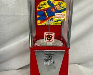 25C JUSTICE SUPERMAN GUM MACHINE