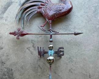 COPPER ROOSTER WEATHER VANE