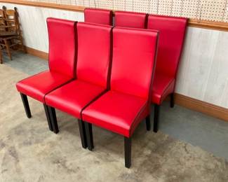 SET (6) MATCHING DINING CHAIRS