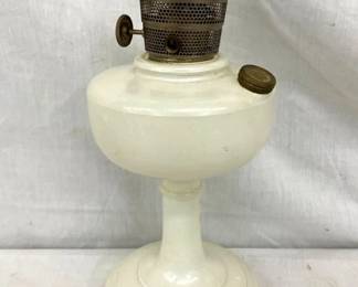 WHITE ALADDIN OIL LAMP