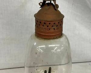RARE COMPLETE WHALES OIL LANTERN