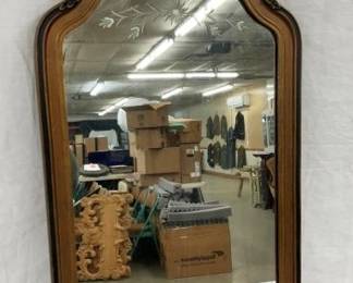 ETCHED PARLOR MIRROR 17X31