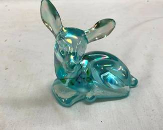 ARTIST SIGNED FENTON DEER 3 1/2"