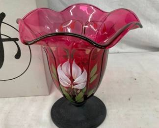 FENTON GLASS W/ ORIG. BOX