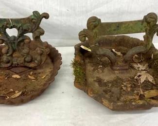 PAIR CAST BOOT SCRAPES