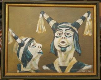 Lewis Yazzie painting