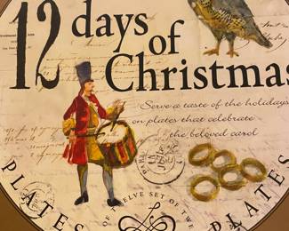 William Sonoma 12 Days of Christmas Plates/Box