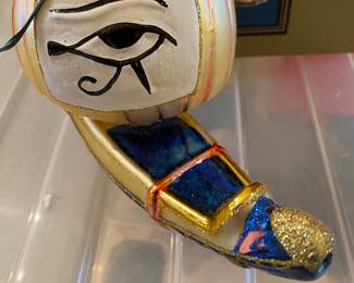 Cleopatra's Barge Glass Ornament