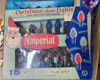 Vintage Christmas Lights/Box