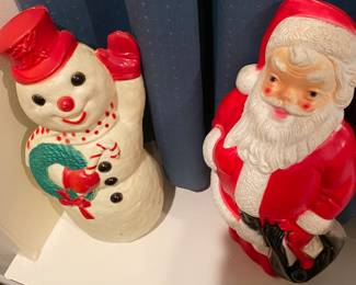 Vintage Table Top Blow Molds/Lights