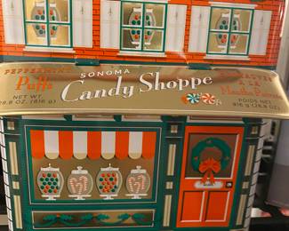 William Sonoma Peppermint Candy Shoppe with Tin
