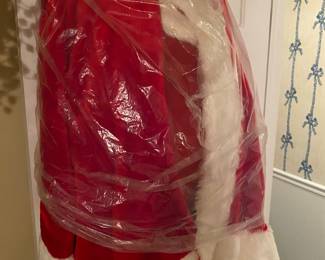 Santa Suit with Wig and Beard