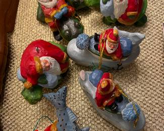 Susan M Smith House of Hatten 1999 Carved Wood Ornaments