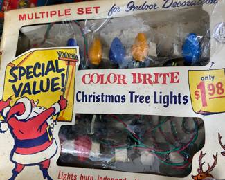 Vintage Christmas Lights/Box