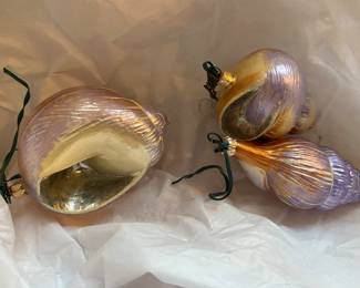 Neiman Marcus Sea Shell Ornaments