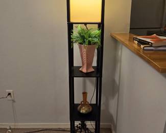 Floor Box Lamp Shelving Unit