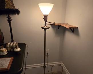 Glass & Brass Floor Lamp