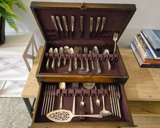 Prestige Silver Plate Utensils & Serving Set