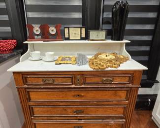 Vintage Wood Chest of Drawers