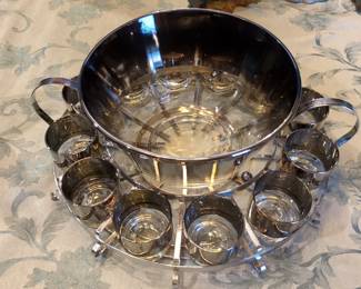 Punch Bowl & Cups