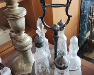 Antique Condiment Server