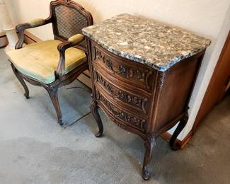 Marble Top End Table-Lamp Table