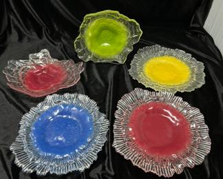Crater Plates: (2) Large and (3) Medium, was $75, NOW $48