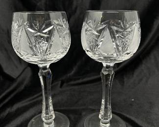 Pair of Avondale Imperial Crystal Cut Wine, $60