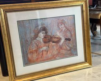 Hibel Violinist, 42"H x 52"W, was $75, NOW $48