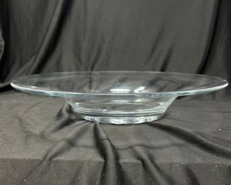 (side view) Round Clear Bowl, 15 x 3, $12