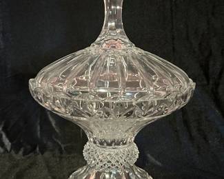 Shannon Irish Crystal Footed Candy Dish, 9.5" x 12"H, was $28, NOW $20